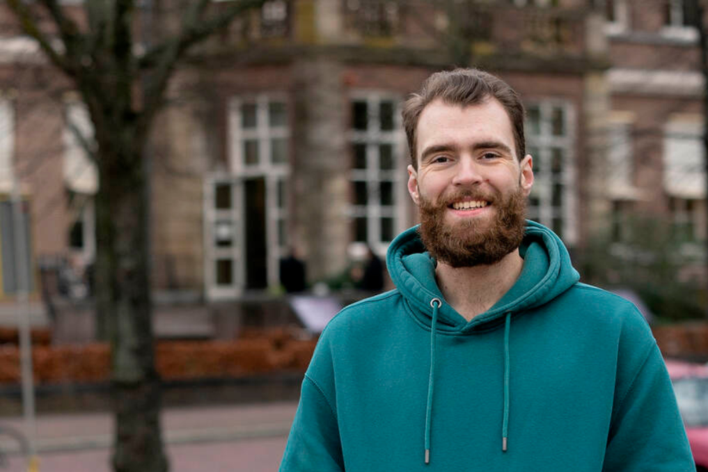 Portret van Jelmar Meester. Hij liep stage bij de ILT